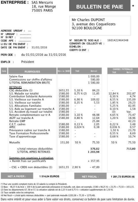 Salaire Plafond De La Sécurité Sociale mod 232 les de fiches de paye 2016 pour un pr 233 sident de sas ou Salaire Plafond De La Sécurité Sociale mod 232 les de fiches de paye 2016 pour un pr 233 sident de sas ou